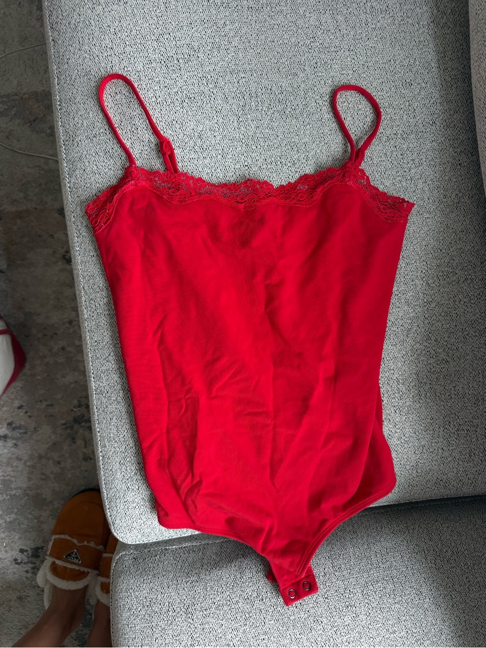 Express Lace Trim Bodysuit